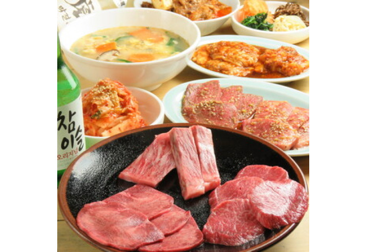 おまかせBコース(お肉5種、ホルモン2種、お料理4品)